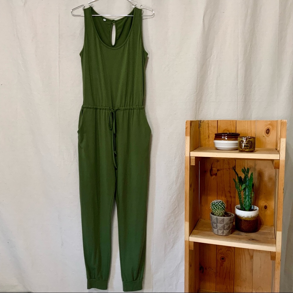 Unbranded | Green Tank Jumper | Waist Tie | Size Medium